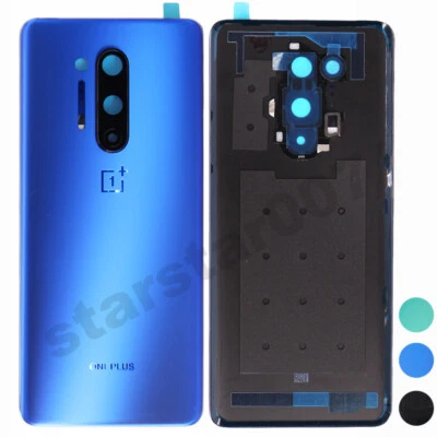 Capa de bateria traseira porta traseira vidro lente carcaça para OnePlus 8 Pro 1+8 Pro - Imagem 1 de 4