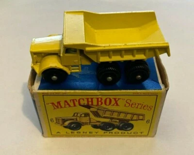 Matchbox Lesney Series No 6 EUCLID QUARRY TRUCK yellow dump truck BOX INCLUDED - Image 1 of 4