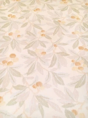 Papel de parede vintage folhas verdes neutras bagas por motivo - Imagem 1 de 4