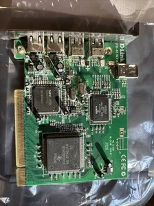 Carte bus Dlink Dub-a5 PCI USB FireWire carte d'extension neuve - Photo 1/5
