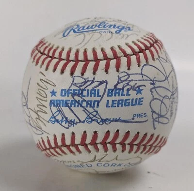 1980's Los Angeles Angels Team Signed Baseball Sigs Team Ball - Image 1 of 4