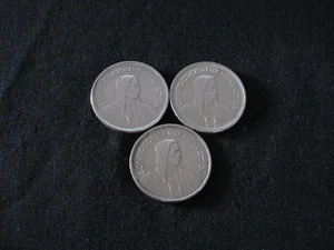 THREE 5 SILVER SWISS FRANC 1965-B. 1966-B. 1969-B. - Picture 1 of 2