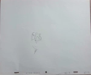 Selten! "Hanna-Barbera" Elroy Jetson Bleistiftzeichnung mit ORIGINAL PRODUKTIONSMARKEN - Bild 1 von 1
