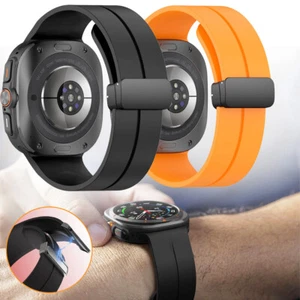Für Samsung Galaxy Watch Ultra 47mm Magnet Armband Strap Silikon Wistband - Bild 1 von 12