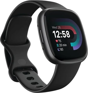 Montre connectée Fitbit Versa 4 Fitness noir graphite FB523BKBK-US - Photo 1 sur 1