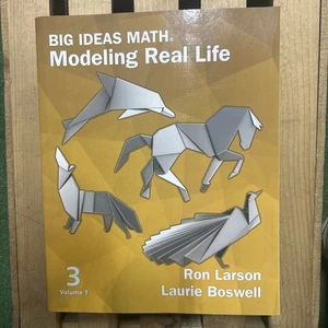 Big Ideas Math Modeling Real Life Grade 3 Student Edition Volume 1 Nat Geo - Imagen 1 de 4