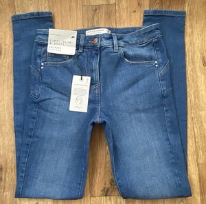 BNWT Ladies size 10 L NEXT bum lift slim & shape Jeans Waist 28 leg 32 Skinny - Picture 1 of 13