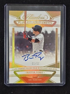 2023 Panini Flawless Achievements Buster Posey Autograph /10 - Picture 1 of 2