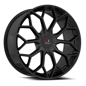 24x9 Cavallo CLV-44 Gloss Black Wheel Blank (18mm) - Picture 1 of 5