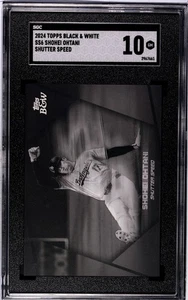 Topps 2024 blanco y negro - velocidad de obturación Shohei Ohtani #SS6 SGC 10 - Imagen 1 de 2