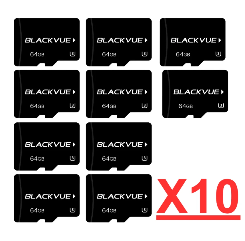 10 X Blackvue Dash Cam Class 10 64GB micro SD card Genuine  Blackvue - Image 1 of 1