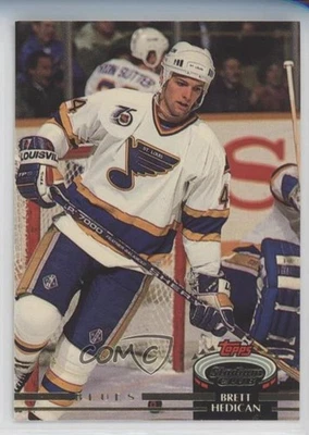 1992-93 Topps Stadium Club Bret Hedican #203 Rookie RC - Image 1 of 2