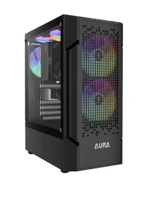 GAMDIAS AURA GC7 Gaming ATX Mid Tower Computer PC Case, 3 Built-in 120mm - Picture 1 of 7