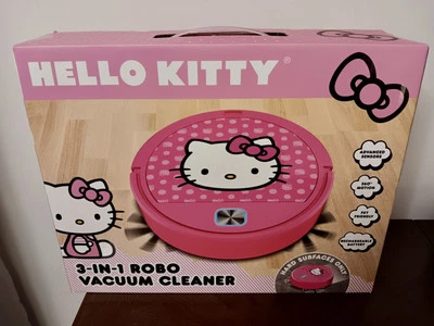 NUEVO🎀Hello Kitty Rosa 3 en 1 Robo Aspirador 🧹Kawaii Sanrio Personal Maid🐱 Foto 1 de 4