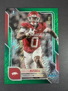 2025 Bowman Chrome U - Braylen Russell #121 - 1st Bowman Green Shimmer /99  - Picture 1 of 2