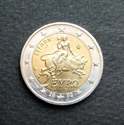 Unc Grecia 2002 🔷 Mapa Oficial Europa 🔷 2 EUROS 🔷 Grecia GRECIA GRECIA Foto 1 de 2
