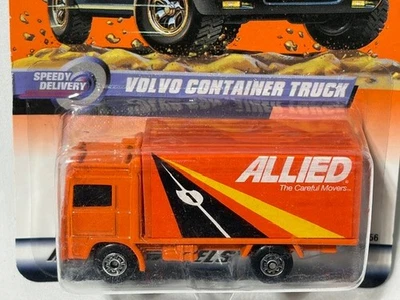 Matchbox #22 Volvo Container Truck Allied Movers, Orange, 1/64, NIB - Image 1 of 2