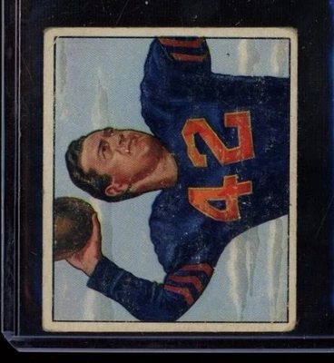 1950 Bowman Football #27 Sid Luckman Bears Creasing Mark On Back PR-FR LOOK - Image 1 of 2