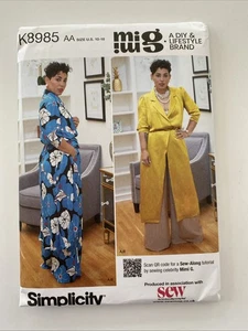 Pantalones de vestir plumero Simplicity K8985 mujer patrón sin cortar Mimi G - Imagen 1 de 5