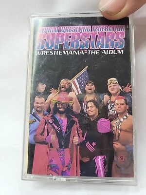 1993 WWF Wrestling Superstars * WRESTLEMANIA THE ALBUM * Cassette WWE - Image 1 of 4