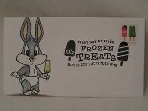 1 / 1 Frozen Treats Baby Bugs Bunny hand rendered 2018 First Day FDC Envelope  - Picture 1 of 2