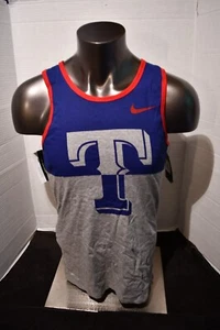 Camiseta sin mangas Texas Rangers Oficial MLB Nike Mercancía PARA HOMBRES Azul Rush Talla Pequeña - Imagen 1 de 8