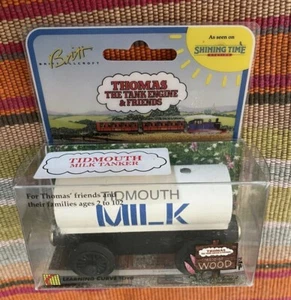 Shining Time Wooden Thomas Train Tidmouth Milk Tanker 1992! Nuevo - Imagen 1 de 4