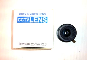CCTV Video TV Lens 1/3" FH02520F 25mm F2.0 C-Mount - Picture 1 of 6