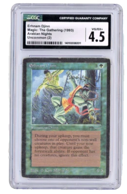 1993 Magic the Gathering MtG ARABIAN NIGHTS  Erhnam Djinn CGC 4.5 - Image 1 of 2