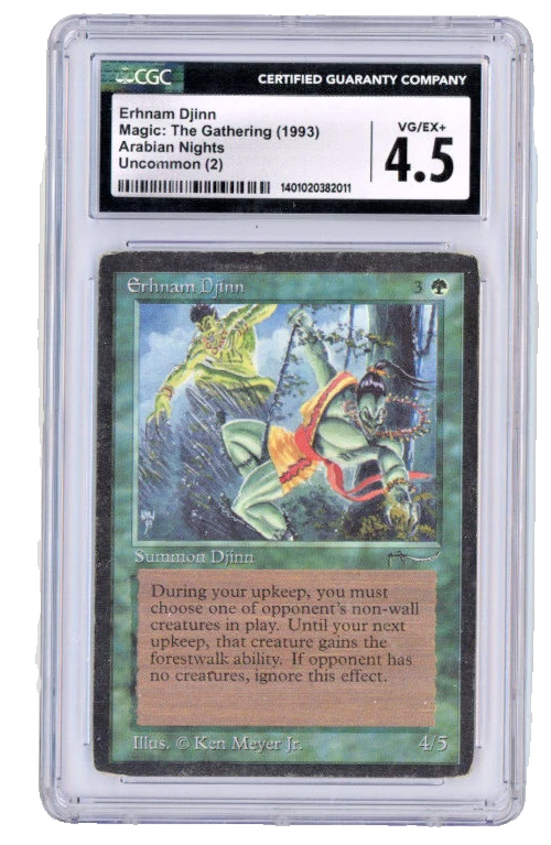 1993 Magic the Gathering MtG ARABIAN NIGHTS  Erhnam Djinn CGC 4.5 - Image 1 of 2