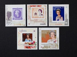 CANADA 2012 #2513-2517, "P" QEII Diamond Jubilee set of 5 from S/S Mint NH - Bild 1 von 1