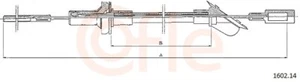 Cable de embrague COFLE adecuado para Fiat Regata Weekend 138 - Imagen 1 de 1
