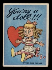 1959 TOPPS FUNNY VALENTINES #24 YOU'RE A DOLL!!!