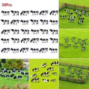 30 Teile Spur N Kühe Modell 1:150 Modelleisenbahn bemalt Bauernhoftiere Modellszene - Bild 1 von 23