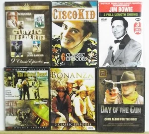 6 WESTERN ACTION ADVENTURE DVDs READ LIST INSIDE Lot #H251 FREE US S/H - Picture 1 of 1