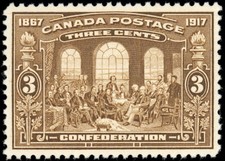 Canada Stamp #135 - Fathers of Confederation (1917) 3¢ - VF -MNH