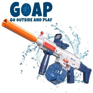 Electric Rapid Fire Water Rifle Continuous Automatic Squirt Gun Adults Kids 32ft - Picture 1 of 8