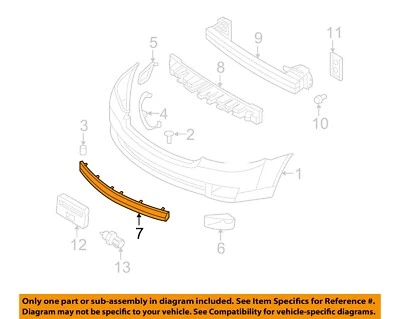 Lincoln FORD OEM 07-09 MKZ-Parrilla inferior 7H6Z8200B Foto 1 de 2