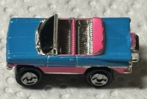 Vintage Micro Machines '59 Chevy Impala Blue Pink Convertible Chrome 1989 Galoob - Bild 1 von 4