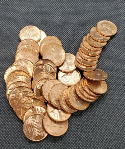 1965 Lincoln Memorial Cent 50-Coin Roll | BRILLIANT UNCIRCULATED Cover
