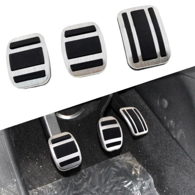 Gas Brake Clutch Pedal Pad Cover For 2017-21 Citroen Peugeot 3008 4008 5008 2008 - Image 1 of 4