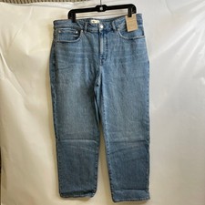 MADEWELL High Rise Straight Jeans Men's Size 16 Medium Wash N0515