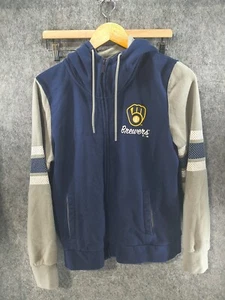 Fantatics Milwaukee Brewers Full Zip Hoodie Women's Size M - Preowned - Picture 1 of 6