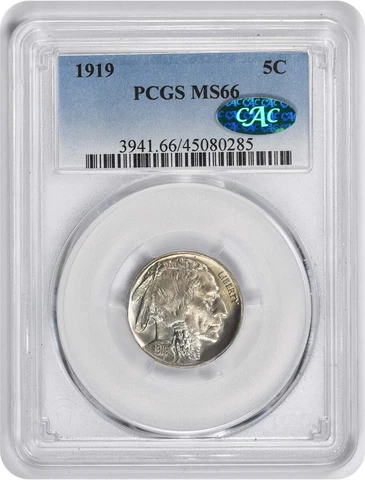 1919 Buffalo Nickel MS66 PCGS (CAC) Cover