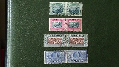 Juego de 4 pares usados del suroeste de África Voortrekker Centenario Memorial Foto 1 de 3