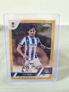 2022-23 Topps Chrom UEFA David Silva Gold Mini Diamant Refraktor #25/50 - Bild 1 von 2
