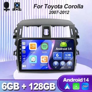 Car Stereo CarPlay Android 14 For Toyota Corolla 2007-2013 DSP Navi AM 6GB+128GB - Bild 1 von 18