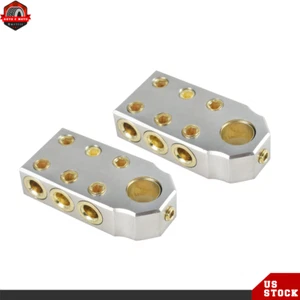 Pair of Voodoo Car Audio Top Post (6) 1/0 & 4 Gauge BATTERY TERMINAL Pair - Picture 1 of 14
