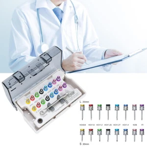 Dental Implant Kit, Universal Prosthetic Torque Wrench Screwdriver Tool W/16Pcs - Picture 1 of 16