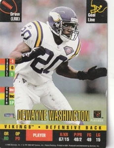 FREE SHIPPING-MINT-1995 Donruss Red Zone Dewayne Washington VIKINGS - Picture 1 of 1